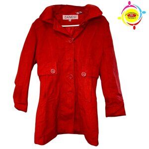 DANESI RED PEA COAT